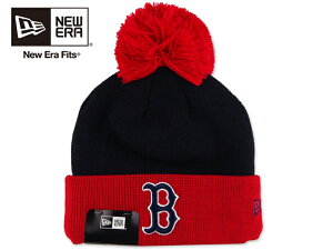 NEWERA �j���[�G�� MLB BATTING PRACTICE POMPOM BEANIE BOSTON REDSOX NAVY/RED �|���|���j�b�g �{�X�g�����b�h�\�b�N�X �l�C�r�[/���b�h 22575 [�����Y ���f�B�[�X �r�[�j�[]�y���z