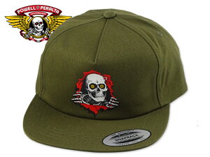 POWELL PERALTA �p�E�G���E�y�����^ RIPPER2 CAP MILITARY GREEN ���b�p�[2 �L���b�v �~���^���[�O���[�� 22670 [�����Y ���f�B�[�X �X�P�{�[ �X�P�[�g�{�[�h]