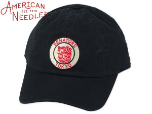 AMERICAN NEEDLE �A�����J���j�[�h�� BALLPARK NPB CLASSIC ARCHIVE-TOKYO SENATOR BLACK �����Z�l�^�[�Y �L���b�v �u���b�N 22374 [2025 �v���싅 �����Y ���f�B�[�X]