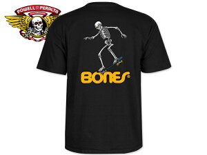 POWELL PERALTA �p�E�G���E�y�����^ Skateboard Skeleton3 T-Shirts BLACK �X�P�[�g�{�[�h�@�X�P���g��3 T�V���c �u���b�N 22667 [���� SKATE SK8 �X�P�{�[]