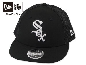 NEWERA �j���[�G�� 9FIFTY LOW PROFILE POLY TRUCKER CAP CHICAGO WHITESOX BLACK ���b�V���L���b�v �V�J�S �z���C�g�\�b�N�X �u���b�N ���W���[���[�O 22898