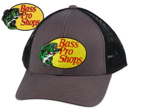 Bass Pro Shops �o�X�v���V���b�v�X MESH TRUCKER CAP CHARCOAL/BLACK ���b�V���g���b�J�[�L���b�v �`���R�[��/�u���b�N 22924 [�����Y ���f�B�[�X]