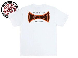INDEPENDENT �C���f�B�y���f���g BUILT TO GRIND SPAN HEAVYWEIGHT T-SHIRTS WHITE T�V���c �z���C�g 23120 [SKATE SK8 �X�P�{�[]