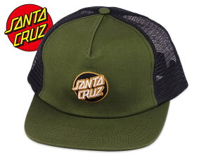 SANTA CRUZ �T���^�N���[�Y CRUZ EMBROIDERED MESH TRUCKER STRUCTURED CAP OLIVE/BLACK ���b�V���L���b�v �I���[�u/�u���b�N 23137 [SKATE SK8 �X�P�{�[ SUPREME]10P30Nov14