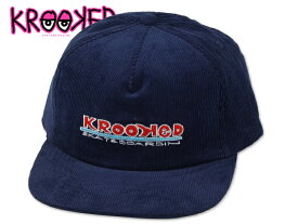 KROOKED クルキッド SKATEBOARDIN SNAPBACK CAP NAVY キャップ ネイビー 21756 [GONZ ゴンズ スケボー クルックド ]