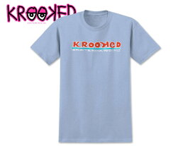 KROOKED クルキッド SKATEBOARDIN T-SHIRTS LIGHT BLUE Tシャツ ライトブルー 21754 [GONZ ゴンズ スケボー クルックド ] 10P05Sep15