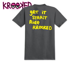 KROOKED クルキッド STRAIT EYES T-SHIRTS CHARCOAL Tシャツ チャコール 21755 [GONZ ゴンズ スケボー クルックド ] 10P05Sep15