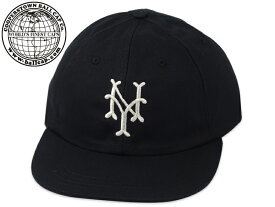 COOPERSTOWN BALL CAP クーパーズタウンボールキャップ 1947 NEWYORK CUBANS COTTON BALL CAP BLACK ニューヨーク・キューバンズ コットンボールキャップ ブラック 21600 [メンズ レディース ハット]
