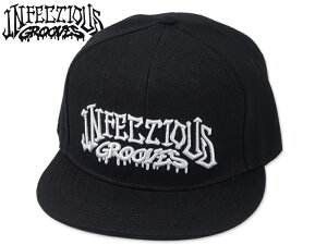 INFECTIOUS GROOVES�E�C���t�F�N�V���X�O���[���X EMBROIDERED SNAPBACK CAP BLACK �X�i�b�v�o�b�N �u���b�N 21880