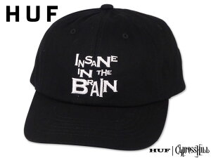 HUF×CYPRESS HILL �n�t×�T�C�v���X�E�q�� INSANE SNAPBACK BLACK �C���Z�C�� �X�i�b�v�o�b�N �u���b�N 21845[�X�P�{�[ �X�P�[�g�{�[�h �����Y ���f�B�[�X]