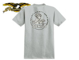 ANTIHERO アンタイヒーロー THE GENIUS S/S TEE SILVER Tシャツ シルバー 21680[半袖 SKATE SK8 スケボー アンチヒーロー SUPREME]10P30Nov14