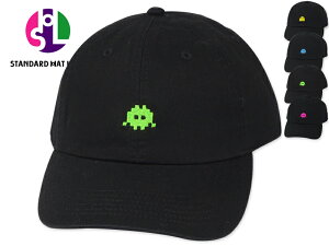 STANDARD HAT LABO �X�^���_�[�h�n�b�g���{ PIXEL ALIEN B TYPE CAP BLACK �s�N�Z�� �G�C���A�� B�^�C�v �L���b�v �u���b�N 21869 [�����Y ���f�B�[�X 8BIT 8�r�b�g DOT �h�b�g]