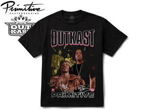 PRIMITIVE SKATE×OUTKAST �v���~�e�B�u×�A�E�g�L���X�g HEADLINE HW T-SHIRT BLACK T�V���c �u���b�N 22153 [�X�P�[�g SKATE �����Y ���f�B�[�X]