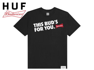 ��HUF×BUDWEISER�y�n�t×�o�h���C�U�[�zBUDS FOR YOU POKET TEE BLACK �|�P�b�gT�V���c �u���b�N 17191 [�X�P�{�[ �X�P�[�g�{�[�h �����Y ���f�B�[�X]