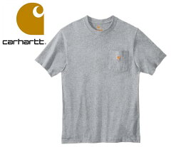 ☆CARHARTT【カーハート】CTK87 Workwear Pocket Tシャツ HEATHER GREY ポケット Tシャツ ヘザーグレー 17474[アメカジ 帽子 メンズ レディース]10P05Oct15