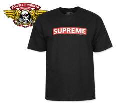 POWELL PERALTA パウエル・ペラルタ Supreme T-SHIRTS BLACK シュプリーム Tシャツ ブラック 17629 22669 [半袖 SKATE SK8 スケボー SUPREME]
