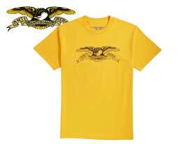 ☆ANTIHERO【アンタイヒーロー】Basic Eagle T-Shirt Gold/Black ゴールド/ブラック Tシャツ 16595【メール便対応】 [半袖 SKATE SK8 スケボー アンチヒーロー SUPREME]10P30Nov14