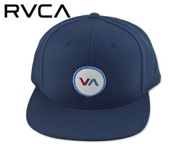☆RVCA【ルーカ】VA PATCH SNAPBACK NAVY パッチ スナップバック ネイビー 18034 [メンズ レディース スケボー ニット帽]