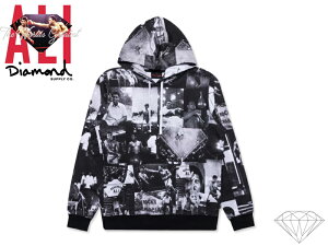 ��DIAMOND SUPPLY X MUHAMMAD ALI�y�_�C�������h×���n���b�h�A���zMONTAGE HOODIE MULTI �t�[�f�B�[ �}���` 17053�@18187 [�����Y ���f�B�[�X]