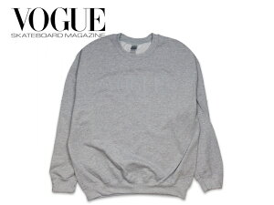��DEAR SKATING�y�f�B�A �X�P�[�e�B���O�zVOGUE SKATEBOARD MAGAZINE SWEAT HEATHER GREY �X�E�F�b�g �O���[�w�U�[ 18274 18275[�X�P�{�[ �X�P�[�g�{�[�h �����Y ���f�B�[�X]