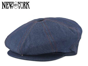 ��NEWYORK HAT �y�j���[���[�N�n�b�g�z#6103 DENIM STICHE NEWSBOY BLUE �f�j���X�e�b�` �j���[�X�{�[�C �u���[ 13496 18543 19436 20922 22036 [MADE IN USA]