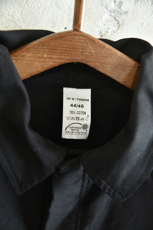 フランス製 ブラックモールスキンワークジャケット DEAD STOCK | SQUAT USED CLOTHING STORE