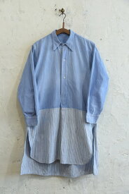1950's フランス製 グランパシャツ リメイク【中古】