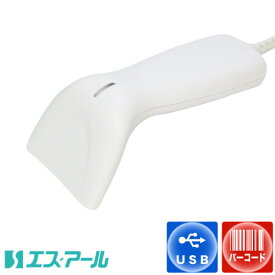 CCD式　バーコードリーダー　SR-1100　ホワイト　USB タイプ　【日本語マニュアル】