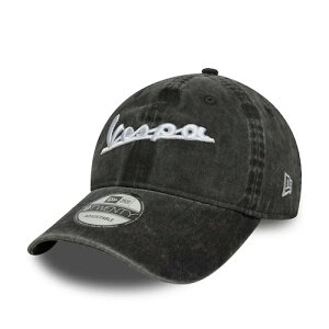 �������� Vespa Washed Logo Baseball Cap Hat NEW ERA �x�X�p �I�[�g�o�C �X�N�[�^�[ �E�H�b�V�����H �L���b�v �X�q �j���[�G�� �x�[�X�{�[���L���b�v �u���b�N