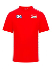 Ducati Andrea Dovizioso 04 Official Tee ドゥカティ アンドレアドビツィオーゾ オフィシャル Tシャツ 半袖 レッド