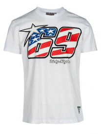 ★送料無料★Nicky Hayden 69 White T-Shirt ニッキー ヘイデン オフィシャル Tシャツ 半袖 ホワイト