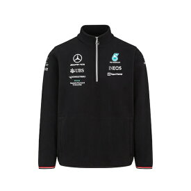 ★送料無料★ Mercedes-AMG F1 Official Team Zip Fleece Jacket Hamilton Russell ベンツ オフィシャル ハミルトン ソフトシェル ジップ フリース ジャケット ブラック