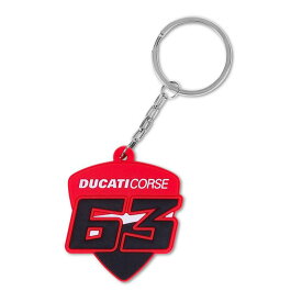 ★送料無料★Ducati Dual Francesco Bagnaia #63 Keyring ドゥカティ フランチェスコ・バニャイア キーリング キーホルダー