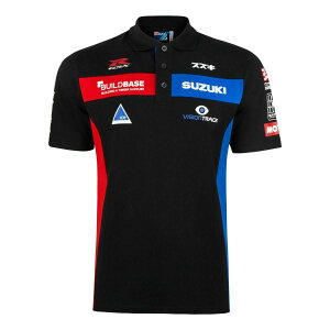 Suzuki Buildbase Superbike BSB Team Polo Shirt �X�Y�L �|���V���c ���� �u���b�N