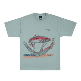 【あす楽対応】ONLY NY Painted Trout T-Shirt Sage オンリーニューヨーク グラフィック Tシャツ 半袖