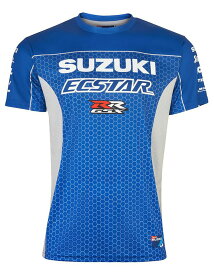 Suzuki Ecstar Bike MotoGP Superbike T-shirt スズキ モーターサイクル Tシャツ 半袖 ブルー