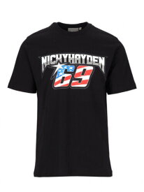 ★送料無料★Nicky Hayden 69 Hayden American Flag T-Shirt ニッキー ヘイデン オフィシャル Tシャツ 半袖 ブラック