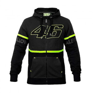 ������������VR46 Official Valentino Rossi Hoodie Sweatshirt ���@�����e�B�m ���b�V �W�b�v�A�b�v �p�[�J�[ �t�[�f�B�[ �u���b�N