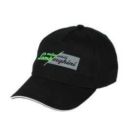 ★送料無料★Lamborghini Official Baseball Cap black ランボルギーニ オフィシャル ベースボール キャップ 帽子 ブラック/グリーン
