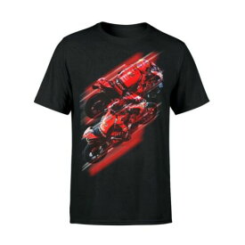 ★送料無料★PBM Be Wiser Ducati T-shirt ドゥカティ グラフィック Tシャツ レッド 半袖