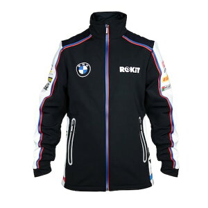 BMW Motorrad ROKIT WSBK SMR Team Softshell Jacket �\�t�g�V�F�� �W���P�b�g �A�E�^�[ �u���b�N