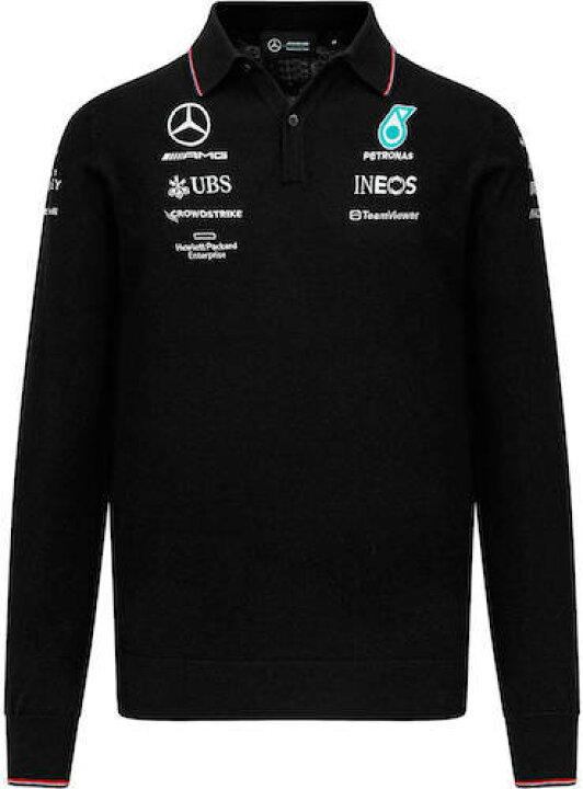 楽天市場】☆送料無料☆Mercedes AMG F1 Knitted Long Sleeve Polo 