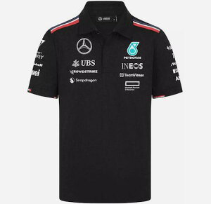 ������������Mercedes-AMG Official Team Polo Shirt Lewis Hamilton �x���c �I�t�B�V���� ���C�X�E�n�~���g�� �|���V���c �u���b�N