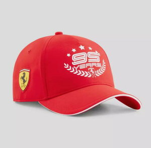 �������� Scuderia Ferrari 95 Years Baseball Cap �t�F���[�� �x�[�X�{�[�� �L���b�v �X�q ���b�h