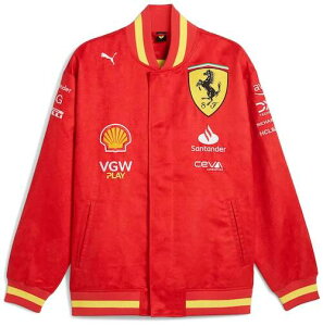 �������� Scuderia Ferrari Team Varsity Jacket �t�F���[�� �X�^�W���� �X�^�W�A���W���P�b�g �A�E�^�[ ���b�h