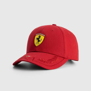 �������� Scuderia Ferrari Italian Stripe Baseball Cap �t�F���[�� �x�[�X�{�[�� �L���b�v �X�q ���b�h