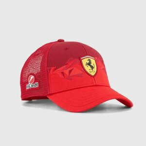 ������������Scuderia Ferrari Vegas Baseball Cap �t�F���[�� �x�[�X�{�[���L���b�v �X�q �L���b�v ���b�h 2025