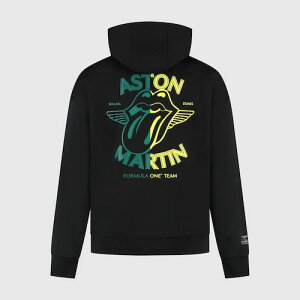 �������� Aston Martin F1 Team Rolling Stones Hoody �A�X�g���}�[�e�B�� ���[�����O�E�X�g�[���Y �v���I�[�o�[�p�[�J�[ �u���b�N