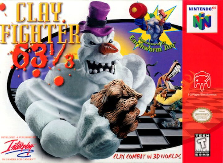 楽天市場】【中古】北米版 Clayfighter 63 1/3 クレイファイター 