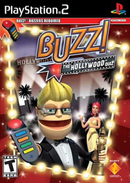 【中古】北米版 海外版 PS2 Playstation 2 プレイステーション 2 Buzz! The Hollywood Quiz